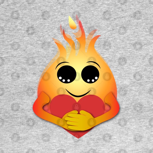 Caring Flame Emoji by Deborah Goschy